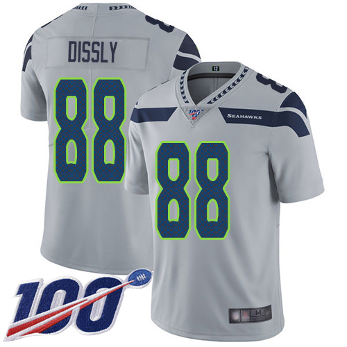 Seattle Seahawks Limited Grey Men Will Dissly Alternate Jersey NFL Football #88 100th Season Vapor Untouchable->seattle seahawks->NFL Jersey